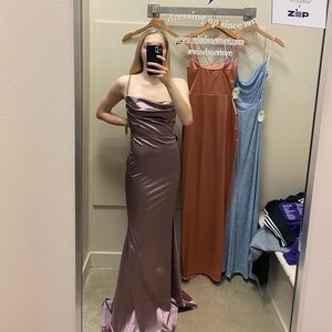 Size small deep lavender silk prom dress from Windsor